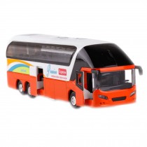 Children's Toy Alloy Car Bus Model Car Toy,Orange