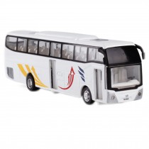 Children's Toy Alloy Car Bus Model Car Toy,White