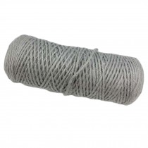 Grey 2 Piece x 328 Feet - 2mm Jute Twine Packing Material DIY Decor String Ropes