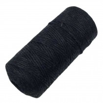 Black 2 Piece x 328 Feet - 2mm Jute Packing Twine DIY Decor Material String Rope