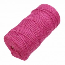Pink 2 Piece x 328 Feet - 2mm Jute Twine Packing String DIY Crafts Decor Rope