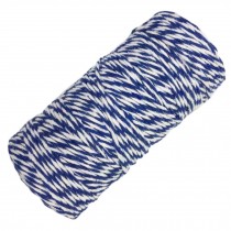 Blue/White 2 Piece x 328 Feet 1 mm Cotton Gift Packing Twine DIY Decorative Rope