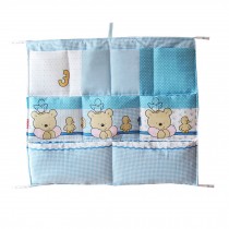 Hanging Bedside Bags Baby Crib Diaper Storage Bag,J
