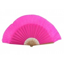 Folding Fan/ Dancing Fan/ Yangge Dance Fan/ Colorful Perform Fan For Right Hand 8 Inch(Rose)