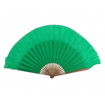 Folding Fan/ Dancing Fan/ Yangge Dance Fan/ Colorful Perform Fan For Right Hand 8 Inch(Green)