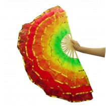Folding Fan/ Dancing Fan/ Yangge Dance Fan/ Colorful Perform Fan Diameter 37"(Veil Fan#04)