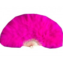 Folding Feather Fan/ Dancing Fan/ Catwalk Perform Fan 50x30CM (Pink)