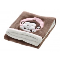 Soft Kids Blanket Office/Home Blanket for Nap,Brown,29.5x39.4x1.2 inches #18