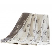Cotton Gauze Newborns Single Towel Blanket Bed Sheet Bath Towel 35.43"x 39.37" (Panda)