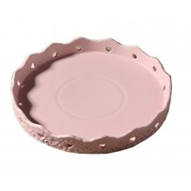 Ceramics Serving Dishes Trays Platters Candy Dishes Decorative Tray Wedding Gift 8 Inch (Pink)