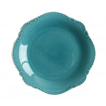 Ceramics Flat Dessert Cake Dish Platter Candy Dishes Wedding Salad Plate 8 Inch (Blue)