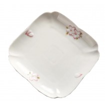 Ceramics Flat Dessert Cake Dish Platter Candy Dishes Wedding Salad Plate 8 Inch (White)