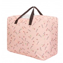 Two Oxford Waterproof Storage Quilt Bag Space Saver Bag Clothing Storage Box 60x47x30cm(Pink)
