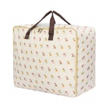 Two Oxford Waterproof Storage Quilt Bag Space Saver Bag Clothing Storage Box 60x47x30cm(Zebra)