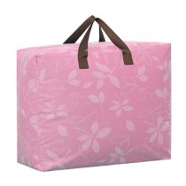 Two Oxford Storage Quilt Bags Space Saver Bags Storage Cases Baggage bags 58x39x23cm (Pink Willow)