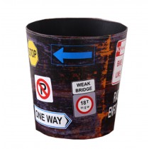 [Blue Arrow]Wastebasket Paper Basket Trash Can Dustbin Garbage Bin 10.24x10.24x7.87 Inches