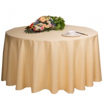 Hotels Weddings Banquets Tabletop Accessories Round Tablecloths 200x200CM (Beige)