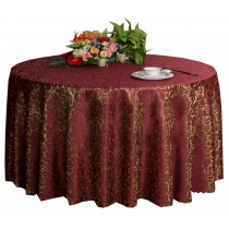 Weddings Banquets Hotels Tabletop Accessories Round Tablecloths 220x220CM (Wine-red)