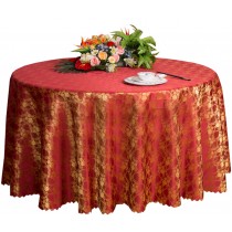 Dining Table Weddings Banquets Hotels Tabletop Accessories Round Tablecloths 220x220CM (Red)
