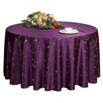 Hotels Weddings Banquets Tabletop Accessories Round Tablecloths Table Cover Purple (200x200 CM)