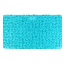 Tasteless PVC Bathroom Non-slip Mat Bathtub Mat Bath Foot Pad Shower Mat 16.53"x28.34"(Blue)