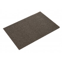 PVC Plastic Non-slip Door Mat kitchen Entrance Foot Pad Shower Mat 23.62"x31.49"(Brown)
