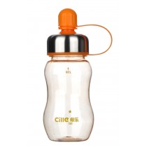230ML/8 OZ Leakproof Outdoor Water Bottle Portable Sport Water Bottle with Lid Orange #3