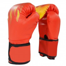 Training Gloves PU Leather Pro Boxing Gloves,Red