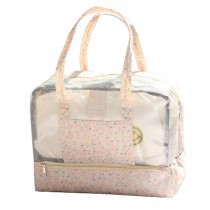 Waterproof Sports Bag Dry and Wet Separation Swimming Handbag Storage Package 36x18x29CM(Pink)