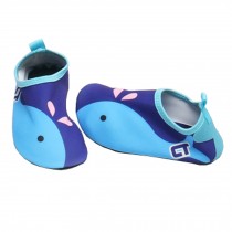 Children Sand Socks Water Skin Shoes Diving Socks,Blue Whale 19.1cm