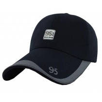 Outdoor Sports Men's Cap Baseball Cap Summer Breathable Sunscreen Hat Free Size(Navy-1)