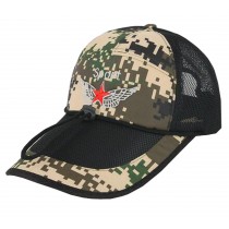 Outdoor Men's Cap Baseball Cap Summer Breathable Sunscreen Hat Adjustable Free Size(Star-2)