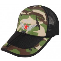 Outdoor Men's Cap Baseball Cap Summer Breathable Sunscreen Hat Adjustable Free Size(Star-3)