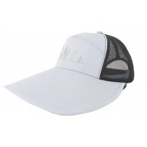 Outdoor Summer Men's Cap Baseball Cap Breathable Sunscreen Hat Adjustable Free Size(Light Grey)