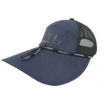 Outdoor Summer Men's Cap Baseball Cap Breathable Sunscreen Hat Adjustable Free Size(Navy)