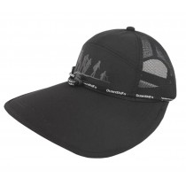 Outdoor Summer Men's Cap Baseball Cap Breathable Sunscreen Hat Adjustable Free Size(Black)