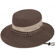 Outdoor Men's Cap Climbing Hat Sunscreen Fishing Hat Leisure Cap Free Size(Brown)