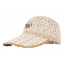 Breathable Weave Men's Cap Summer Sunscreen Hat Leisure Cap Free Size(H#01)