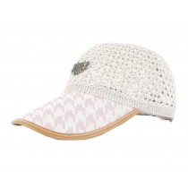 Breathable Weave Men's Cap Summer Sunscreen Hat Leisure Cap Free Size(H#02)